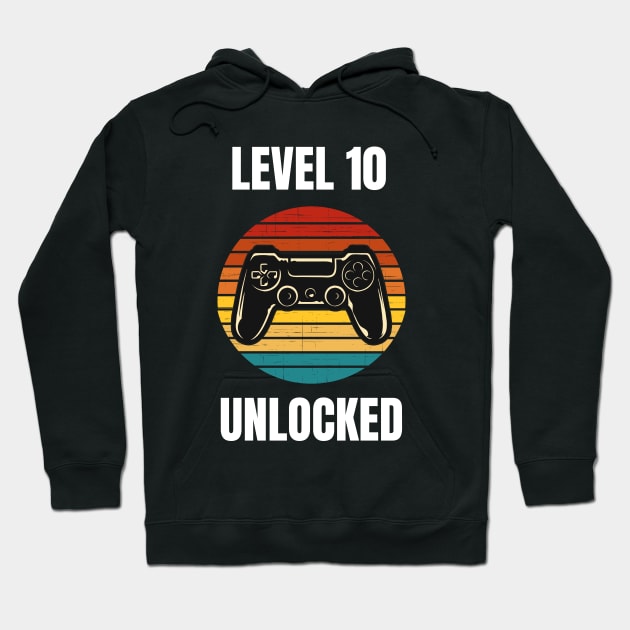 Level 10 Unlocked Hoodie by BlueSkyGiftCo